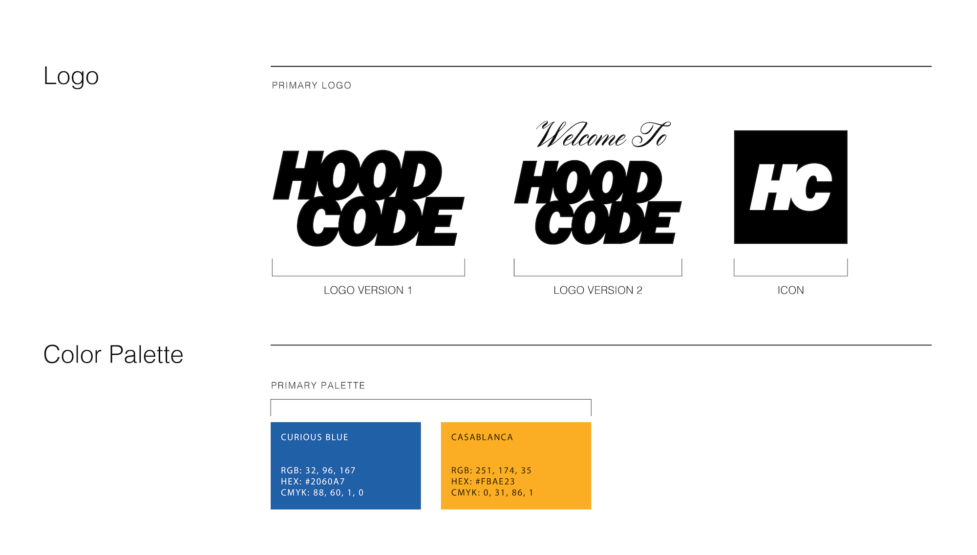 Hood Code logo — Liminal nonprofit branding client