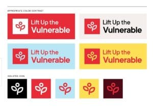 Lift Up the Vulnerable logo design — Liminal nonprofit branding client