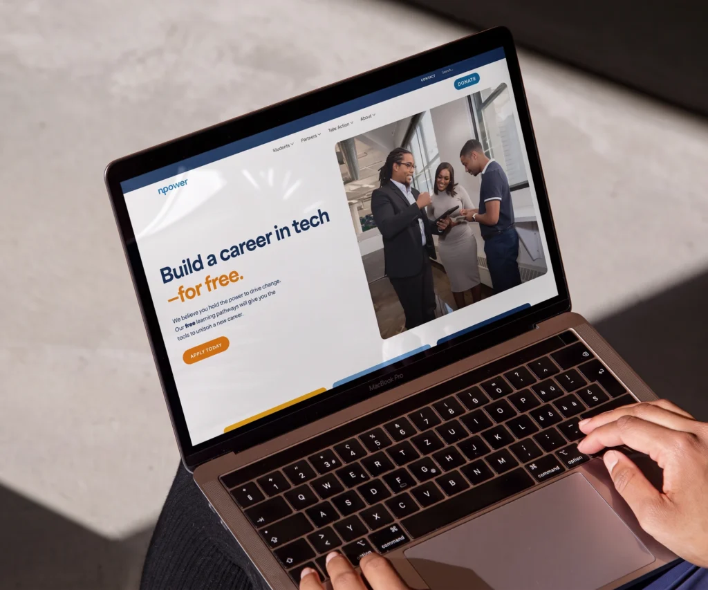 NPower website design