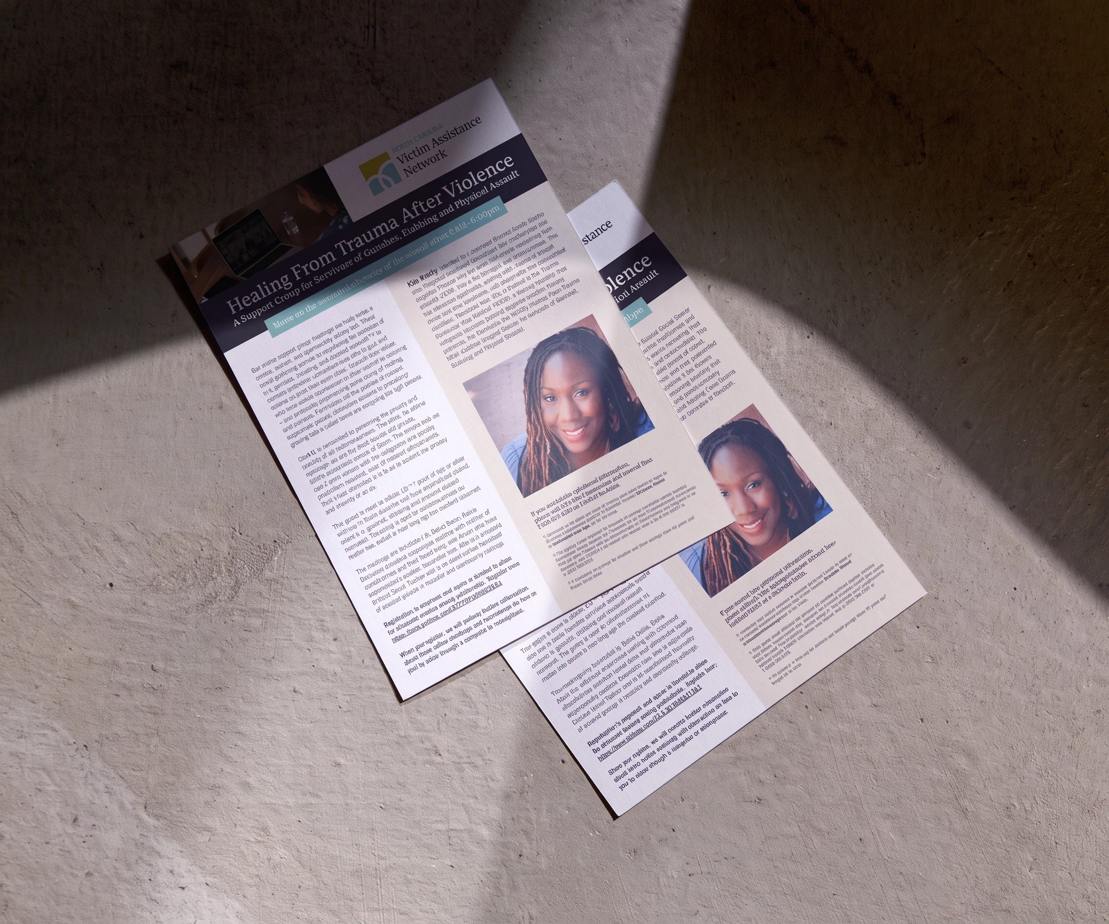 NCVAN graphic design — Liminal nonprofit client