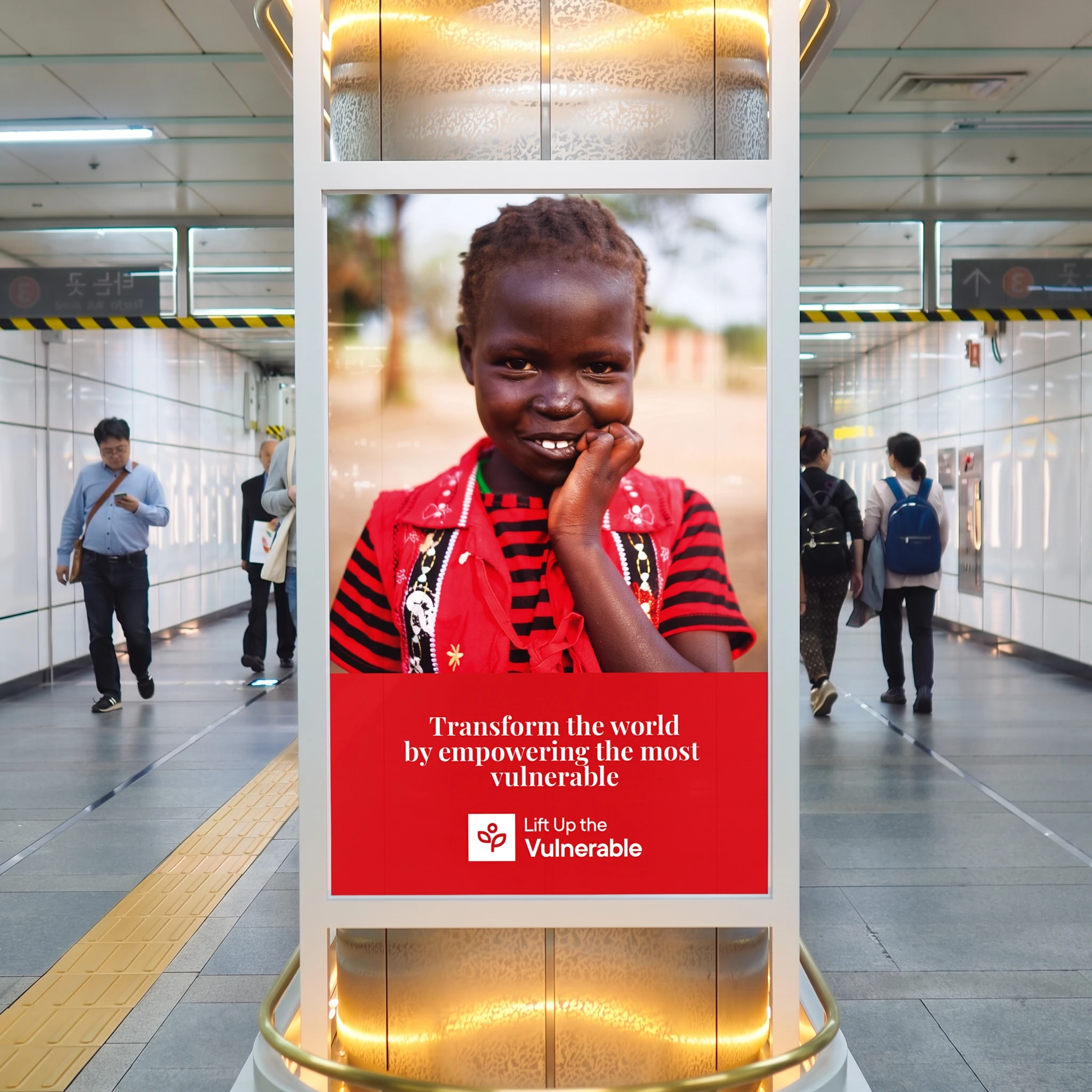 Lift Up the Vulnerable ad design - Liminal nonprofit client