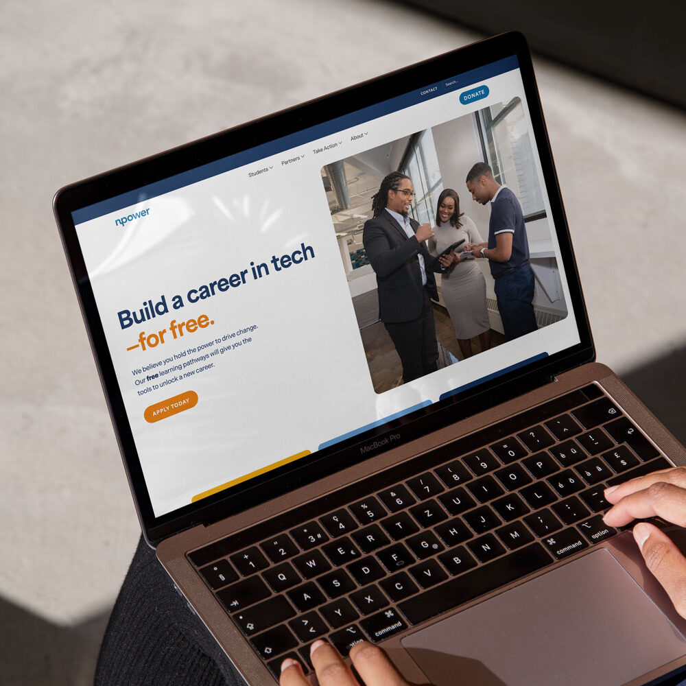 NPower website design — Liminal nonprofit client